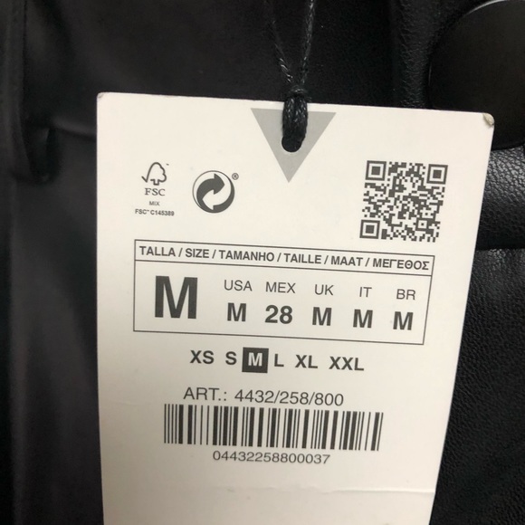 Zara faux leather trousers - Picture 3 of 3